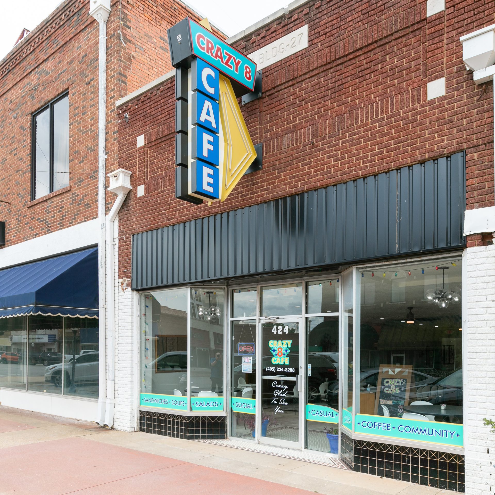 Sandwiches in Downtown Chickasha, Oklahoma