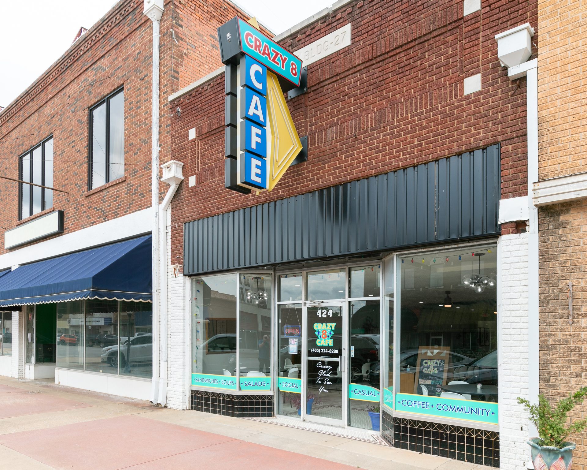 Sandwiches in Downtown Chickasha, Oklahoma