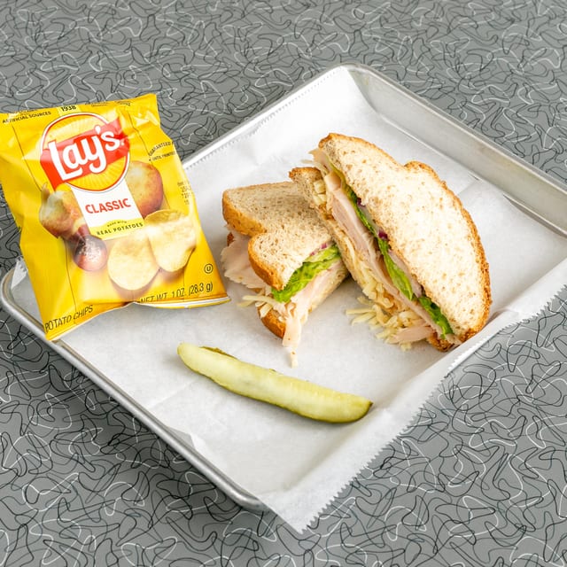Turkey & Swiss Sandwich.